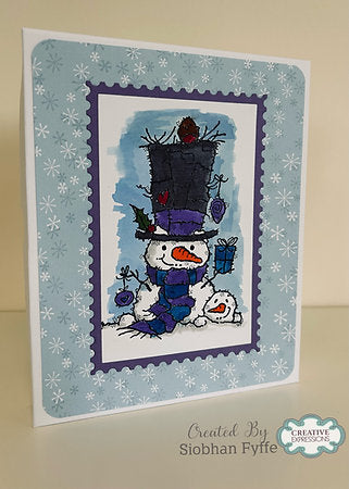 Creative Expressions - Woodware - Clear Stamps - A6 - Woodware - Françoise Read - Snowman Gift