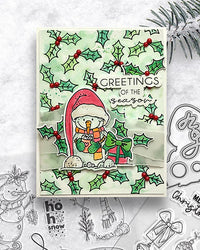 Polkadoodles - Clear Polymer Stamp Set - A5 - Ho Ho Ho Snowmen (stamps only)
