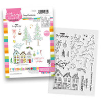 Polkadoodles - Clear Polymer Stamp Set - A5 - Cozy Christmas (stamps only)