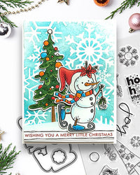Polkadoodles - Clear Polymer Stamp Set - A5 - Ho Ho Ho Snowmen (stamps only)