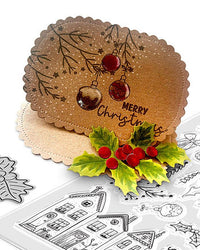 Polkadoodles - Clear Polymer Stamp Set - A5 - Cozy Christmas (stamps only)