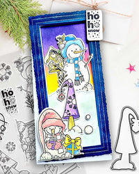 Polkadoodles - Clear Polymer Stamp Set - A5 - Ho Ho Ho Snowmen (stamps only)