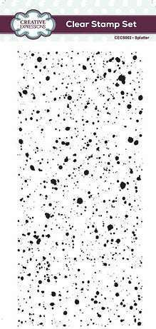 Creative Expressions - DL - Clear Stamp Set - Jamie Rodgers - Autumn Collection - Splatter