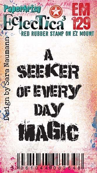 PaperArtsy - Eclectica Mini 129 - Sara Naumann - Rubber Cling Mounted Stamp Set