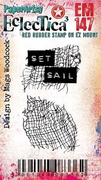 PaperArtsy - Mags Woodcock Mini 147 - Rubber Cling Mounted Stamp Set - PREORDER