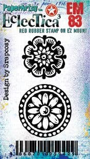 PaperArtsy - Eclectica Mini 83 - Scrapcosy - Rubber Cling Mounted Stamp Set
