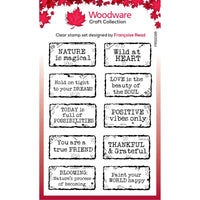 Woodware - Clear Stamps - A6 - Distressed Labels