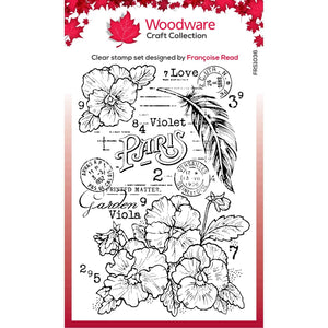 Woodware - Clear Stamps - A6 - Viola