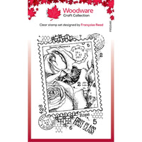 Woodware - Clear Stamps - A6 - Postal Rose