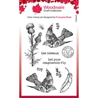 Woodware - Clear Stamps - A6 - Flying Birds