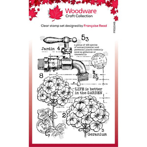 Woodware - Clear Stamps - A6 - Geraniums