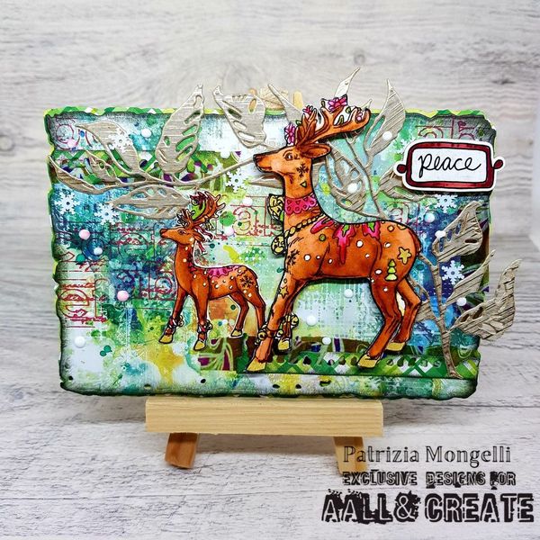 AALL & Create - A6 - Clear Stamps - 1223 - Author De Mwa - Angelic Deer Guardians