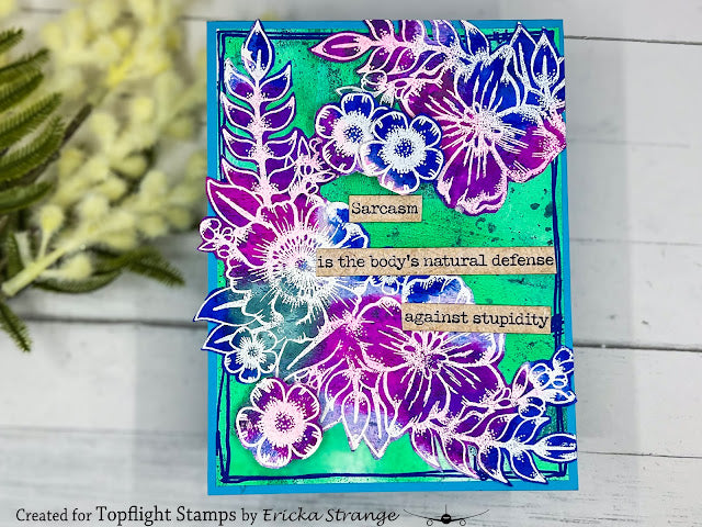 PaperArtsy - Tracy Scott 97 - Rubber Cling Mounted Stamp Set