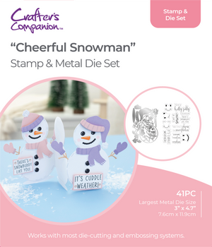 Crafter's Companion - Stamp & Die Set - Cheerful Snowman