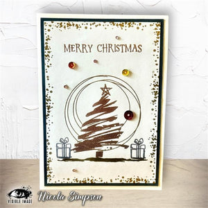 Visible Image - A6 - Clear Polymer Stamp Set - Sketched Christmas Trees