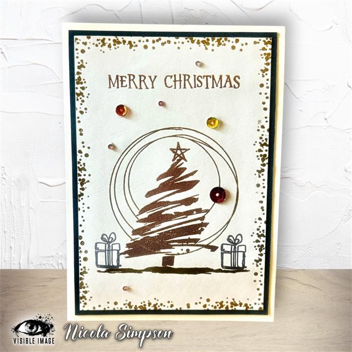 Visible Image - A6 - Clear Polymer Stamp Set - Sketched Christmas Trees