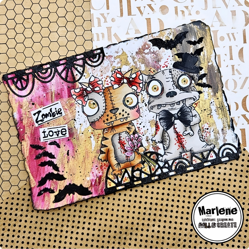 AALL & Create - A7 - Clear Stamps - 1202 - Janet Klein - Zombie Night