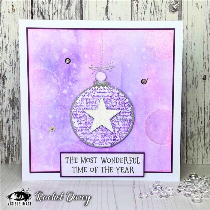 Visible Image - A6 - Clear Polymer Stamp Set - Sketches Baubles