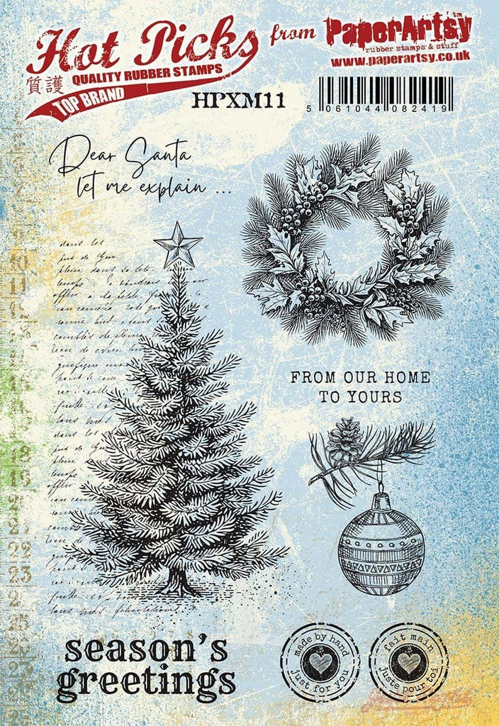 PaperArtsy - Hot Picks XMAS 11 - Rubber Cling Mounted Stamp Set - PREORDER