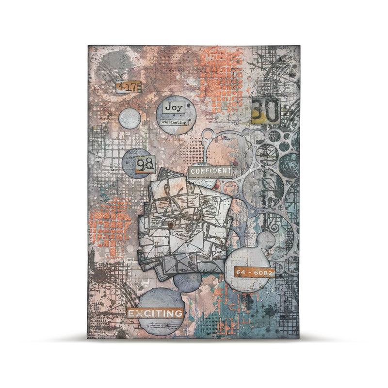 AALL & Create - Stencil - 6x6 - Autour De Mwa - PC-249 - Circular Disruption