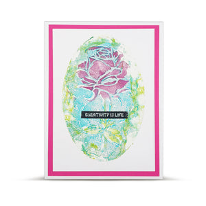 AALL & Create - Stencil - 6x6 - Autour De Mwa - PC-240 - Wild Rose