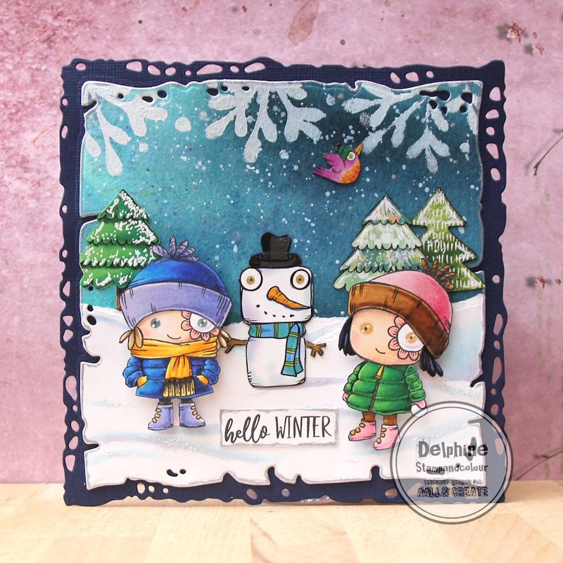 AALL & Create - A7 - Clear Stamps - 1194 - Janet Klein - Hey Frosty