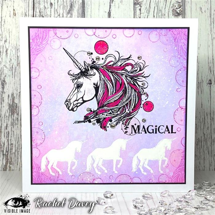 Visible Image - A6 - Clear Polymer Stamp Set - Magical Unicorn