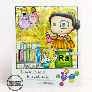 AALL & Create - A7 - Clear Stamps - 960 - Janet Klein - Marie Curie