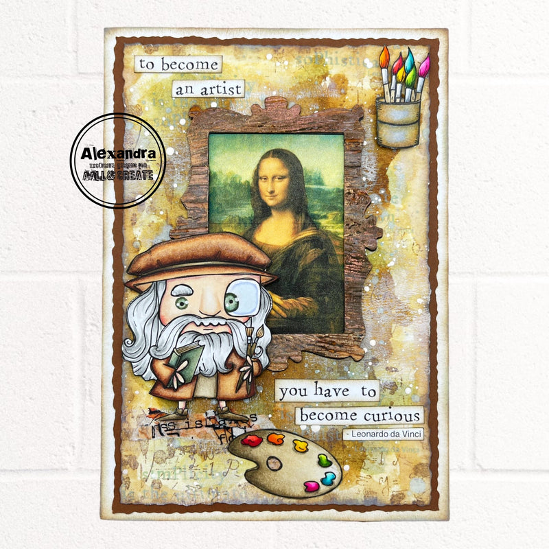 AALL & Create - A7 - Clear Stamps - 970 - Janet Klein - Leonardo Da Vinci