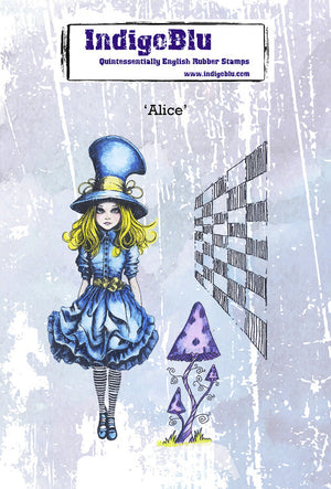 IndigoBlu - Cling Mounted Stamp - A6 - Alice