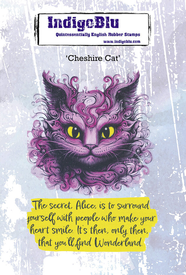 IndigoBlu - Cling Mounted Stamp - A6 - Cheshire Cat