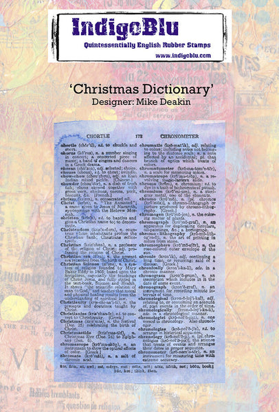 IndigoBlu - A6 - Cling Mounted Stamp - Christmas Dictionary – Topflight ...