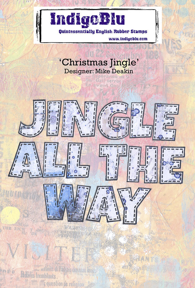 IndigoBlu - A6 - Cling Mounted Stamp - Jingle All The Way