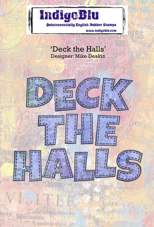 IndigoBlu - A6 - Cling Mounted Stamp - Deck The Halls