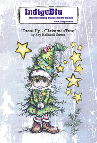 IndigoBlu - A6 - Cling Mounted Stamp - Dress Up Christmas Tree