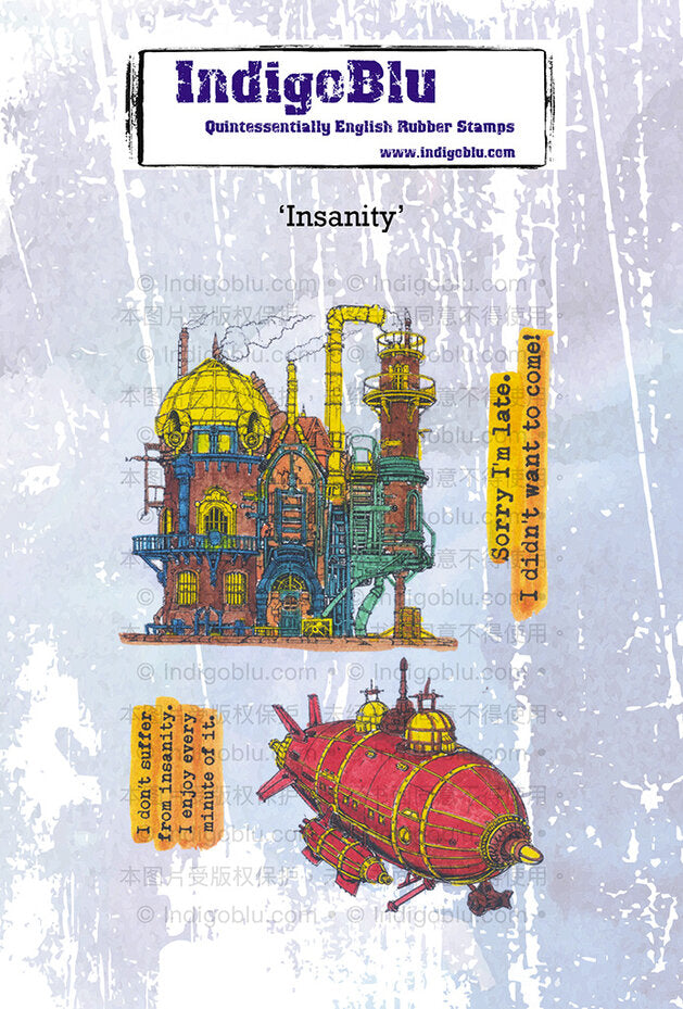 IndigoBlu - Cling Mounted Stamp - A6 - Insanity