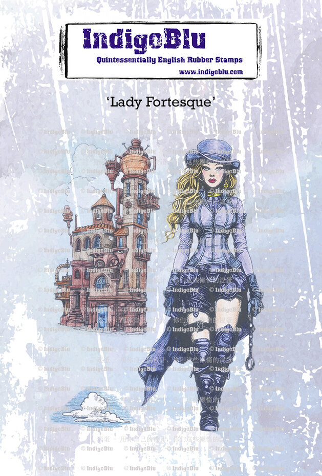 IndigoBlu - Cling Mounted Stamp - A6 - Lady Fortesque