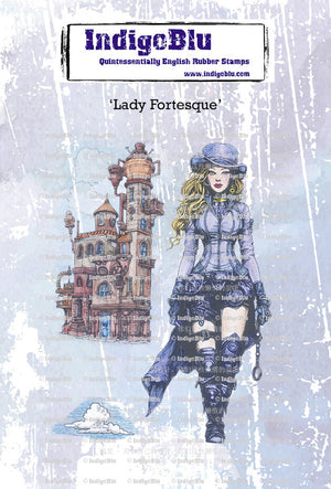 IndigoBlu - Cling Mounted Stamp - A6 - Lady Fortesque
