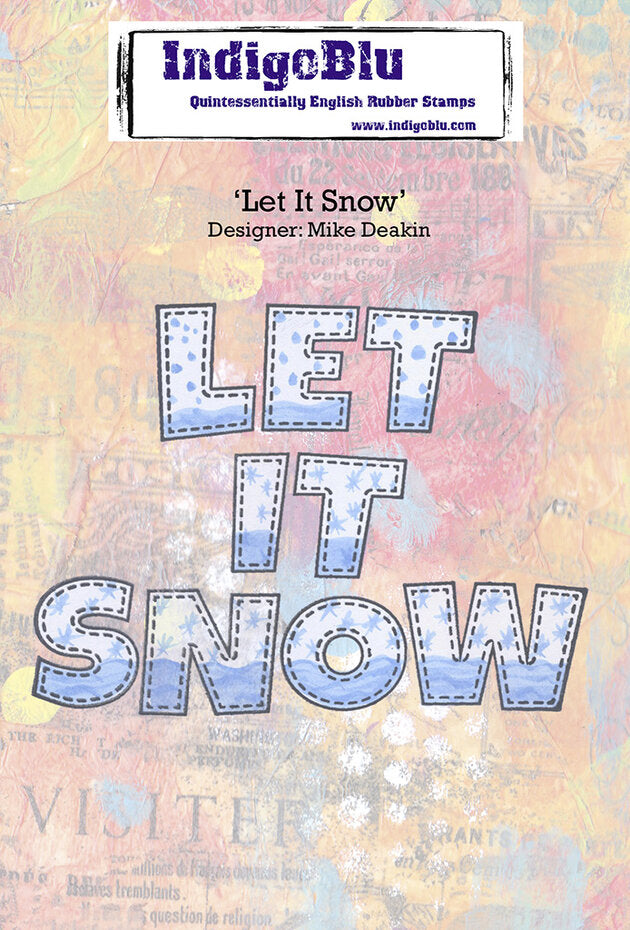 IndigoBlu - A6 - Cling Mounted Stamp - Let It Snow