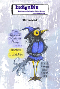 IndigoBlu - A6 - Cling Mounted Stamp - Raven Mad