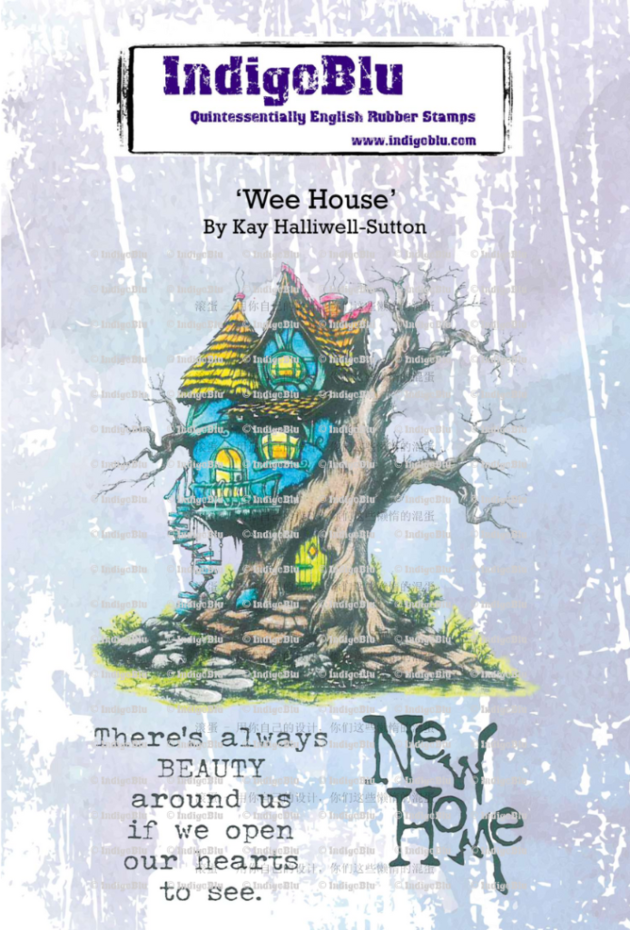 IndigoBlu - A6 - Cling Mounted Stamp - Wee House