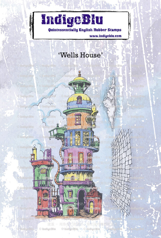 IndigoBlu - Cling Mounted Stamp - A6 - Wells House