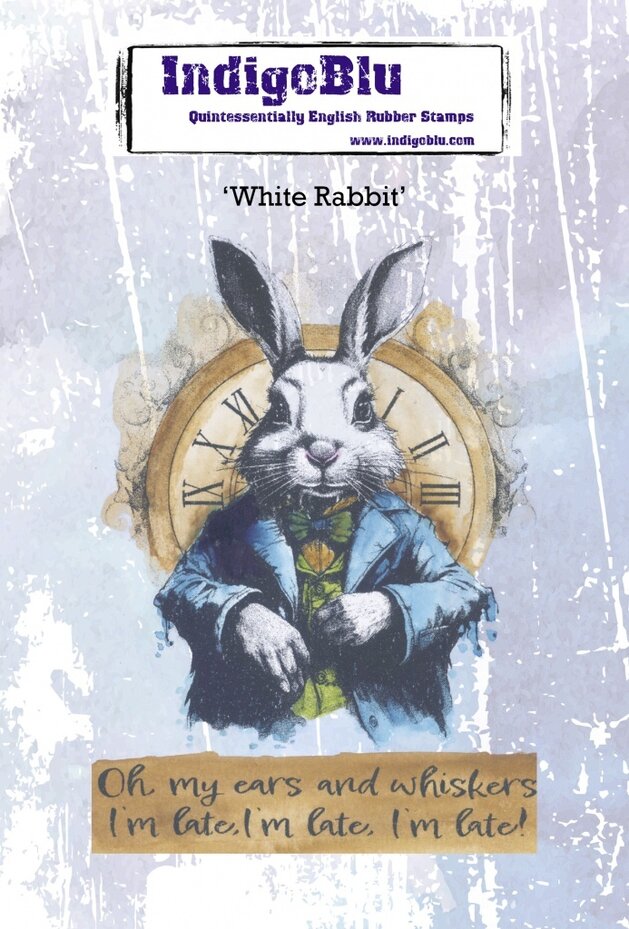 IndigoBlu - Cling Mounted Stamp - A6 - White Rabbit