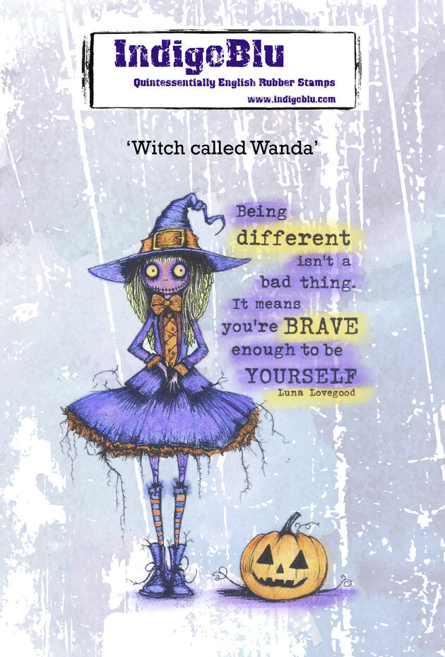 IndigoBlu - A6 - Cling Mounted Stamp - Witch Called Wanda