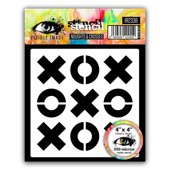 Visible Image - 4 x 4 Stencil - Noughts & Crosses