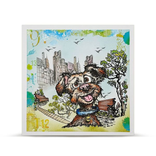 AALL & Create - A6 - Clear Stamps - 1269 - Author De Mwa - Skyline Sniffs