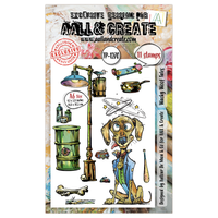 AALL & Create - A6 - Clear Stamps - 1270 - Author De Mwa - Wacky Woof Tales