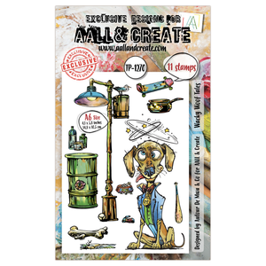 AALL & Create - A6 - Clear Stamps - 1270 - Author De Mwa - Wacky Woof Tales