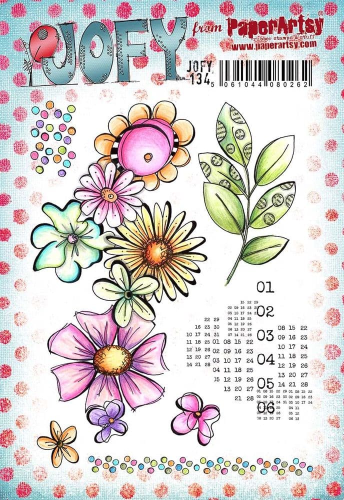 PaperArtsy - JOFY 134 - Rubber Cling Mounted Stamp Set