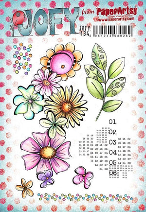 PaperArtsy - JOFY 134 - Rubber Cling Mounted Stamp Set